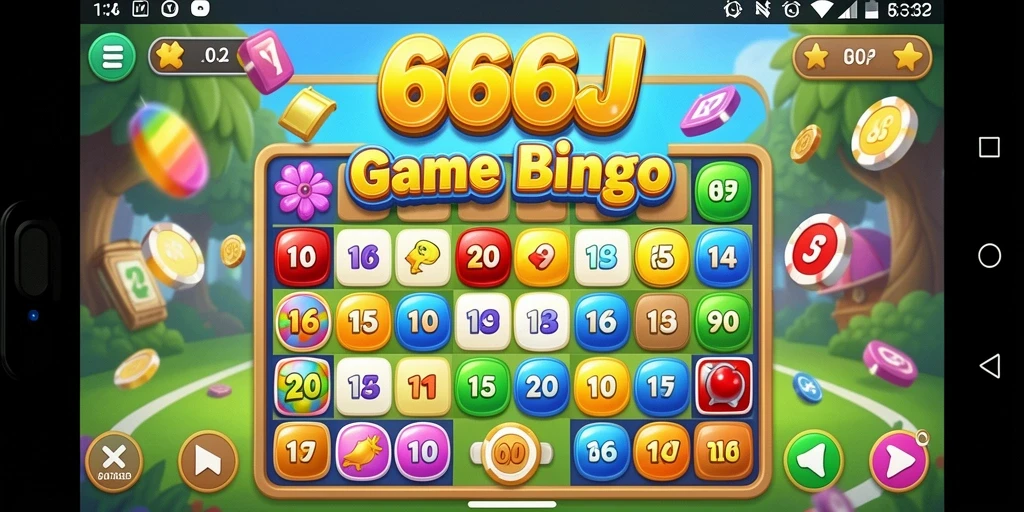 Tampilan antarmuka permainan Bingo yang menarik di 666J.