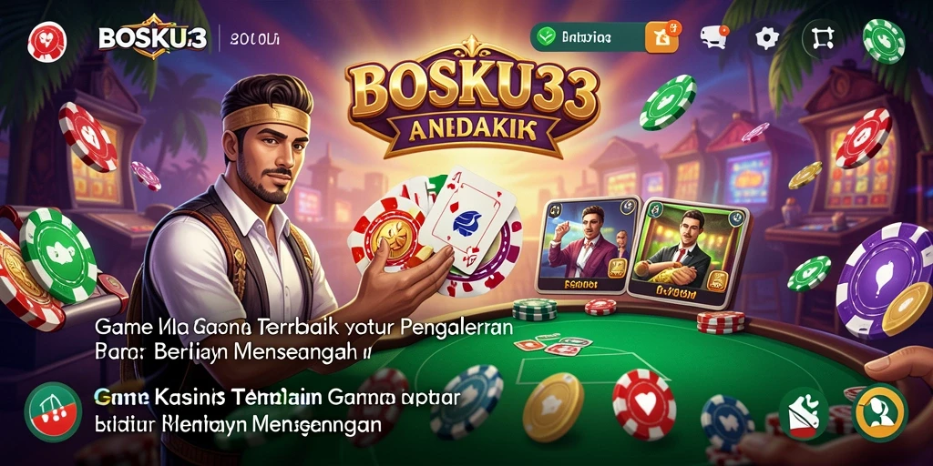 Gameplay seru yang menampilkan kekayaan permainan Kasino di BOSKU33.