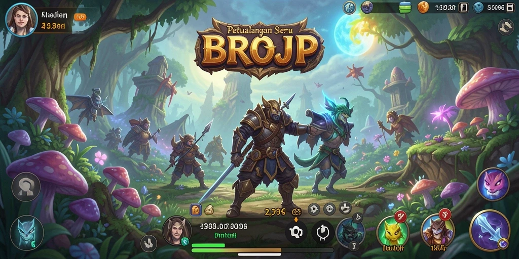 Screenshot utama BROJP menampilkan gameplay petualangan yang seru dan grafis menakjubkan.