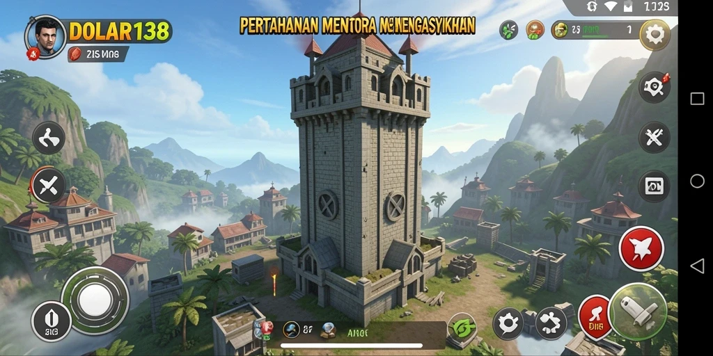 Gameplay menara pertahanan yang menarik dan menantang.