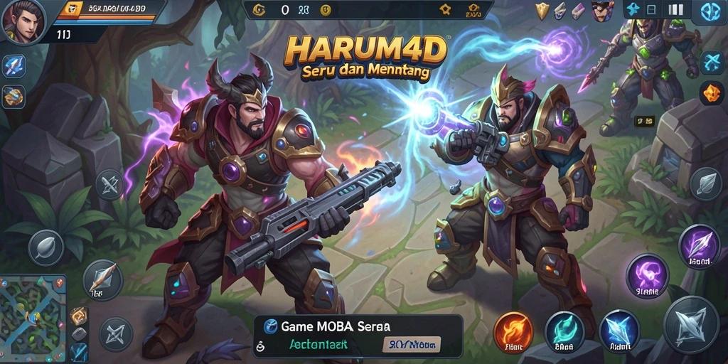 Screenshot gameplay HARUM4D yang intens dan strategis.