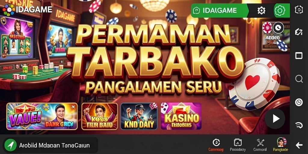Screenshot menunjukkan tampilan menarik dari gameplay Kasino di IDAGAME.