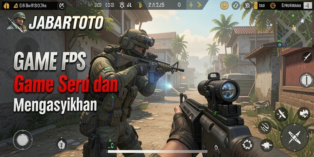Gameplay seru JABARTOTO dalam pertempuran FPS.