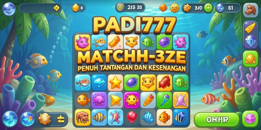Screenshot gameplay PADI777 menampilkan level seru yang penuh warna.
