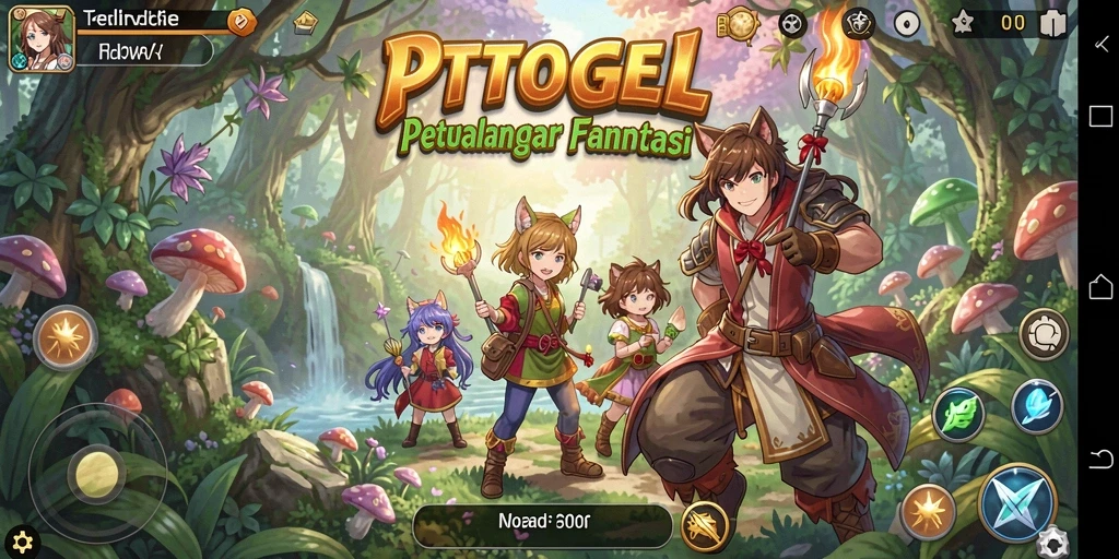 Tampilan gameplay seru di dunia Anime PTTOGEL.