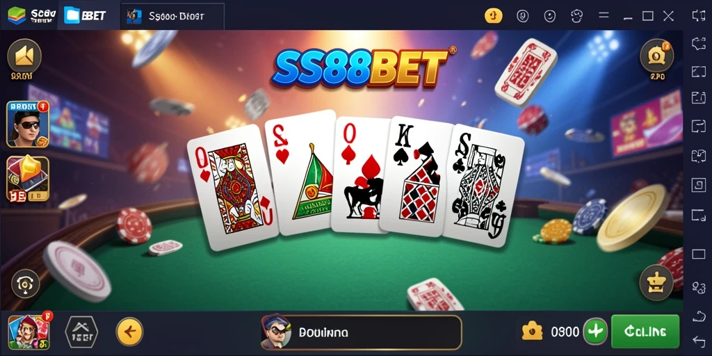 Tangkapan layar utama SS88BET menampilkan aksi permainan Domino yang seru.