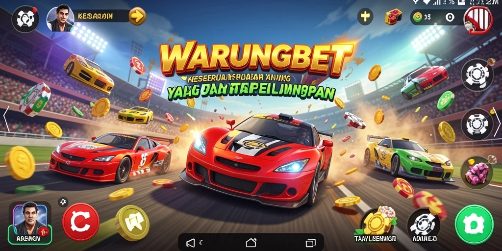 Tampilan gameplay Racing yang mendebarkan dan penuh aksi.