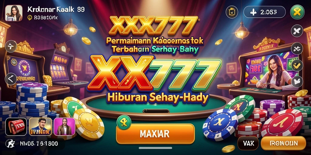 Screenshot utama XXX777 menampilkan gameplay Kasino yang menarik.