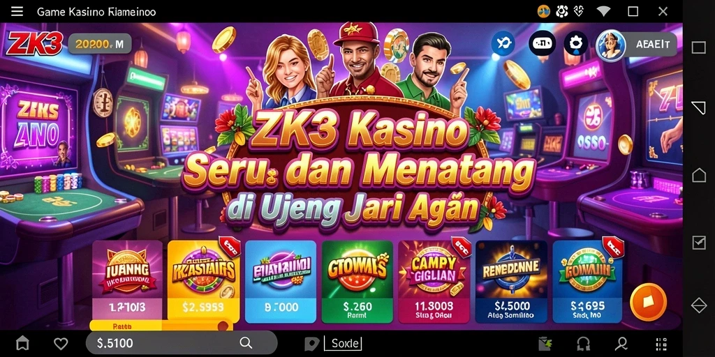 Tampilan gameplay ZK3 yang menawan dan seru.